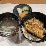 Sengyo To Unagi Seiryuu Mangetsu Noge - ミニうな丼　お椀は貝汁