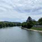 松寿司 - 月見橋から岡山城を望む