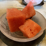 松寿司 - デザートの西瓜