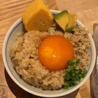 麺屋割ぽう ツクリ茸 - かしわ飯420円