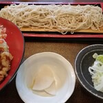 そば道 東京蕎麦style - ランチの天丼セット　980円　2022年7月
