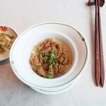 中国飯店 麗穂 - 豚ひき肉の蒸しご飯