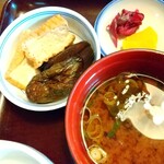 Kamameshi Kiyomizu - 味噌汁、副菜も美味しかった！