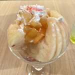 フルーツ すぎ - 桃の中からプラムが出てきました