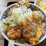 Yoshinoya - ねぎ塩から揚げ丼（大盛）