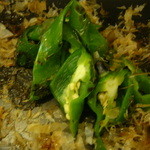 万願寺とうがらしの焼いたん　３００円