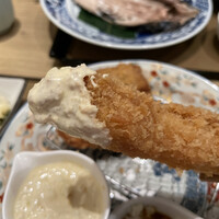 割烹本山サカナ - 大海老とすずきの麹漬けカツ盛りの膳（税込 1,880円）評価＝○