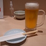 AKARIYA - 生ビール550円×2杯