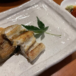 めしの助 - ◎鰻の白焼き　わさび醤油で