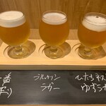 和酒とアテ 酒家 ハル。 - ビール飲み比べ