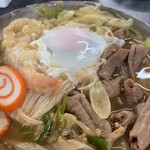 糸庄 本店 - もつ煮込みうどん¥980
                                生卵¥70