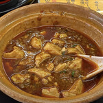 陳記饅頭 - ランチメニューの麻婆豆腐アップ　※四川風でかなり辛いですが旨辛です。