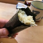 兄弟寿し - 毛蟹の手巻き寿司