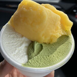 おかじ - 抹茶&ミルク&みかん トリプル 500円