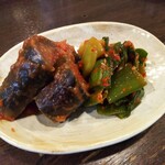 金町製麺 - キュウリキムチ&茄子トマト