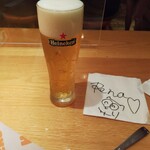 Hooters Ginza - スモークウイングにはビールだよな。