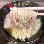 博多ラーメン つる - 博多ラーメン 麺　2022.6.28