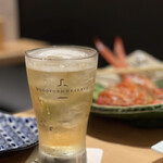 本格板前居酒屋 お魚総本家 - プレミアムハイボール（ウッドフォードリザーブ）720円。