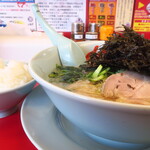 ラーメン 山岡家 - ラーメン＋黒ばら海苔＆半ライス