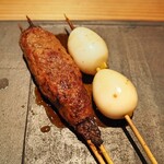 とり茶太郎 - つくね + うずらの卵