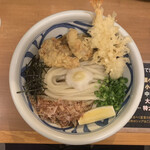 麺匠 釜善 - 『とり海老天のぶっかけ（950円）』←メモ取り忘れ