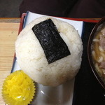 福栄食堂 - おにぎり　メガなのにレギュラー