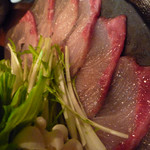 魚菜 由良 - 寒鰤のしゃぶしゃぶ　ズームアップ