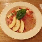 ATSUMI食堂 - 夏季限定 桃と生ハムの冷製パスタ