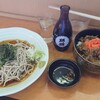 Tachisoba Dokoro Taka - 冷やしだしそば、牛丼小、地酒 錦爛