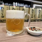 口福吉祥 喜喜龍 - ハートランド生ビール、韓国海苔とピーナッツ