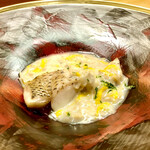 美会 - 干し貝柱と新蓮根のソースで赤ムツが更に美味しい