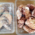 からあげ専門 まつむら商店 - 醤油からあげ＋塩手羽先からあ げ(1500円＋550円) ちと買いすぎました(^_^;)