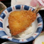 Sakanaya Shun - ・「魚づくし定食(¥1050)」のフライアップ。