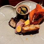 銀座 しのはら - 蓮の葉のお皿