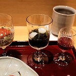 銀座 しのはら - グラス3種