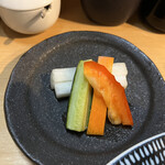 黒豚とんかつ ほり壱 - お新香