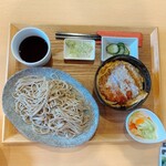 Soba Musashiya - ロースカツ丼セット 蕎麦大盛　税込900円＋50円＝950円