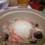 きぼう楼 - 新玉ねぎの蟹あんかけ