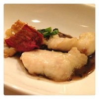 香桃 - 鯛とお野菜の炒め、黒胡麻ソース
