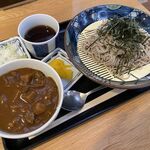 菖蒲のごはん屋さん - ざるそばミニカレー丼セット