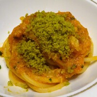 Ristorante Crocifisso - ディナー：パスタ①（スパゲッティ 白身魚のラグートマトソース　パレルモ風パン粉がけ）