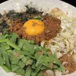 豚風。 - つめたいわん（1,100円）、ニンニク・ホアジャオ