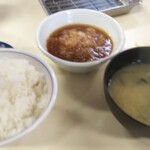 天ぷらまき - ご飯、天つゆ、味噌汁