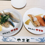 南房総やまと寿司 - 青魚、サーモン各3貫