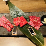 牛わか - 特選和牛三種盛合せ