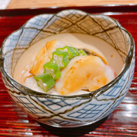 京味 もと井 - 岩もずく、ホタテ、ホッキ貝のお造り