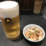 うな鐵 - ビールとお通し