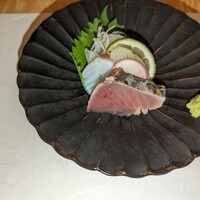 対馬のどぐろとイカ活き造り 博多 魚蔵 都ホテル店 - 刺身3切れ