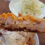 とんかつ 燕楽 - かつ 断面