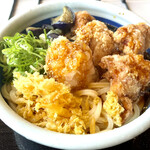 Marugame Seimen - 鬼おろし鶏からぶっかけうどん（特盛 930円）